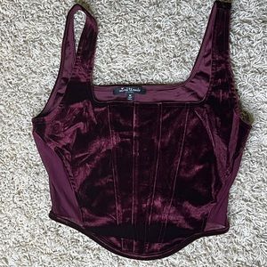 Mixed Threads Suede Crop Top